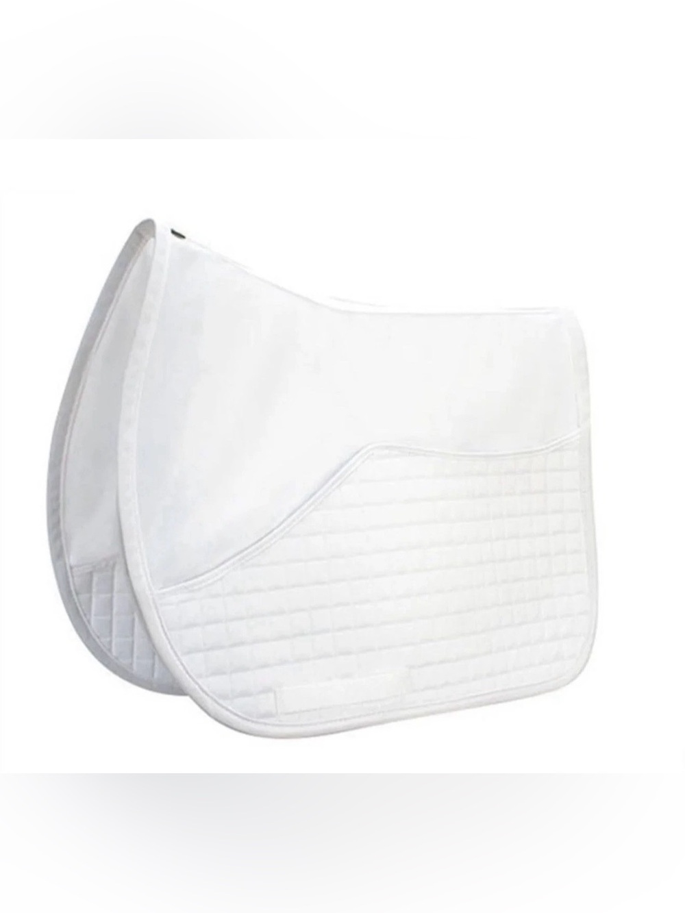 Matix White Quilted dressage saddle pad